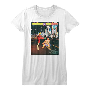 Street Fighter Juniors T-Shirt Video Game Ken Vs E. Honda Tee - Yoga Clothing for You