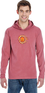 Sleeping Sun Pigment Hoodie Yoga Tee Shirt - Yoga Clothing for You