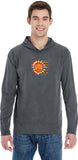 Sleeping Sun Pigment Hoodie Yoga Tee Shirt - Yoga Clothing for You