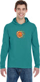 Sleeping Sun Pigment Hoodie Yoga Tee Shirt - Yoga Clothing for You