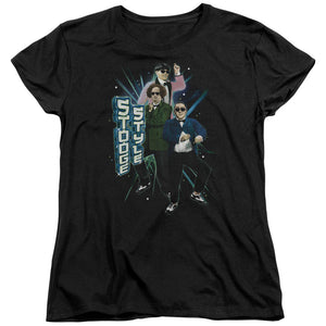 Three Stooges Womens T-Shirt Stooge Style Black Tee - Yoga Clothing for You