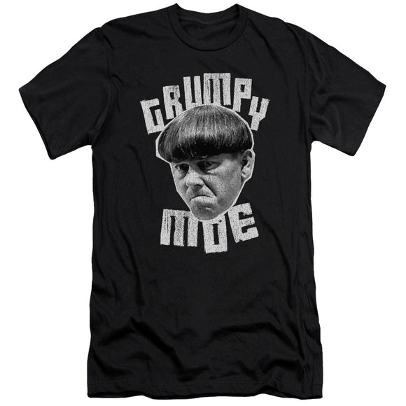 Three Stooges Premium Canvas T-Shirt Grumpy Moe Black Tee - Yoga Clothing for You