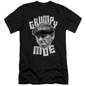 Three Stooges Slim Fit T-Shirt Grumpy Moe Black Tee - Yoga Clothing for You