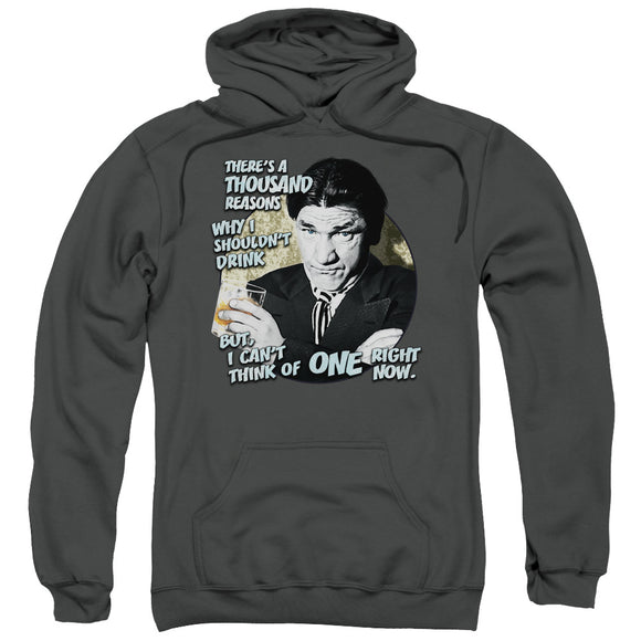 Three Stooges Hoodie Shemp Reasons to Drink Charcoal Hoody - Yoga Clothing for You
