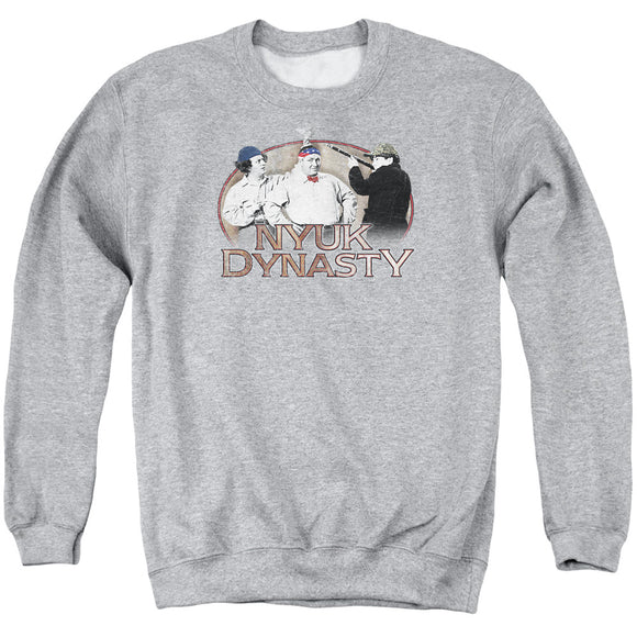 Three Stooges Sweatshirt NYUK Dynasty Athletic Heather Pullover - Yoga Clothing for You