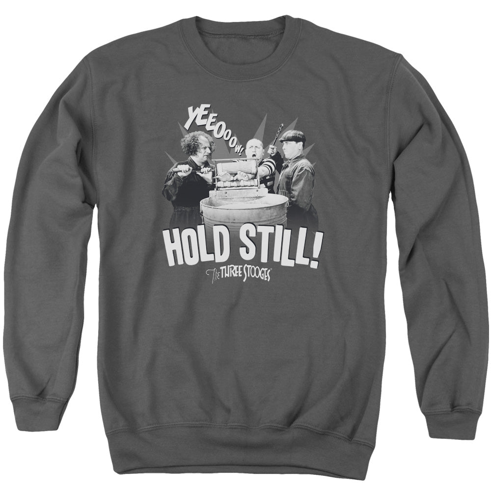 Three Stooges Sweatshirt Hold Still Charcoal Pullover