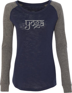 Sanskrit Yoga Text Preppy Patch Yoga Tee Shirt - Yoga Clothing for You